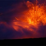 Eruption of Hawaiian Volcano