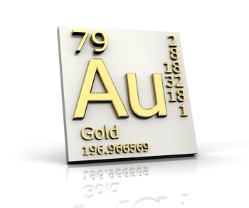 stock photo gold from periodic table of elements 24397558