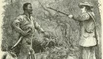 Discovery of Nat Turner, wood engraving