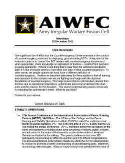 US Army IW SITREP Aug 2011