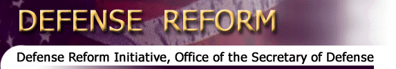 Header graphic of the Defense Reform Office of the Secretary of Defense