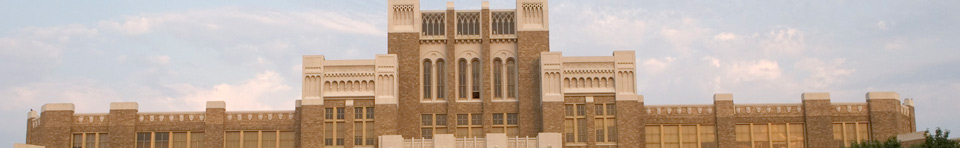 Front facade of Little Rock Central High School