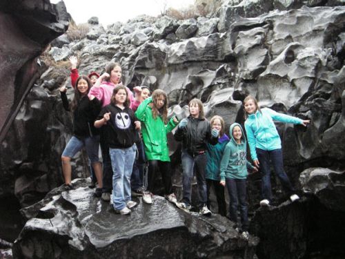 Students in Black Magic Canyon