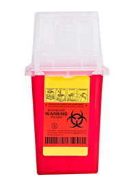 Sharps disposal container