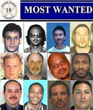 Current 15 Most Wanted Fugitives