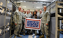 Rocsi visits with the 31st Force Support Squadron to say thank you to the men and women for their service.