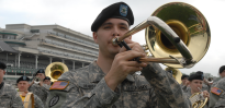 U.S. Army band trombone player