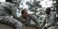 Soldados del U.S. Army durante entrenamiento militar.