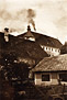 A clandestine photograph taken by a farmer who lived in the vicinity of Hartheim, showing smoke rising from the chimney of the crematorium.  Operation T-4 targeted mostly adult patients in private, state, and church-run institutions.  From January 1940 to August 1941, more than 70,000 people were killed by gassing in one of six specially staffed and equipped facilities in Germany and Austria.  By the end of World War II, an estimated 200,000 adults were murdered in various “euthanasia” programs.