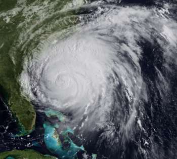 Satellite image of Hurricane Irene