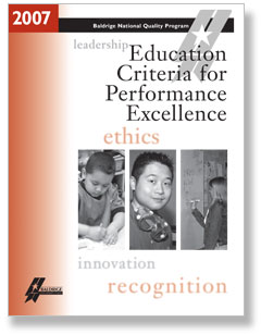 2007 Education Criteria cover