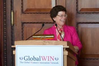 Acting Secretary Blank Enjoys a Laugh With Members of the Global Women’s Innovation Network (Photo by Ben Droz - bendroz.smugmug.com)