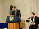 Students from the Woolly Mammoth Theatre Company of Washington, D.C. perform an excerpt from '8: The Play.' The play is based on the Federal District court case filed by the American Foundation for Equal Rights to overturn Proposition 8, which eliminated gay and lesbian couples' right to marry in California in 2008.