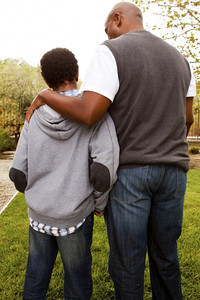 Mentor and mentee share a moment together.