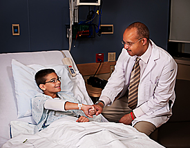 doctor with young patient