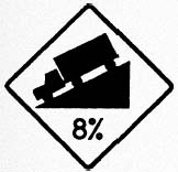 Figure 11-18. Grade information that is provided to motorists would also be beneficial to pedestrians.