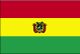 Flag of Bolivia is three equal horizontal bands of red at top, yellow, and green with the coat of arms centered on the yellow band. 2004.