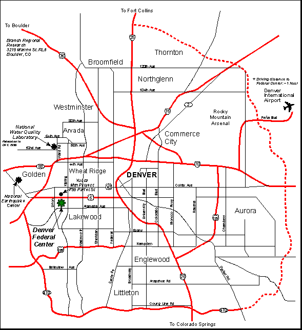 Map of Denver Metro Area