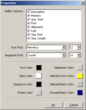 Column Settings