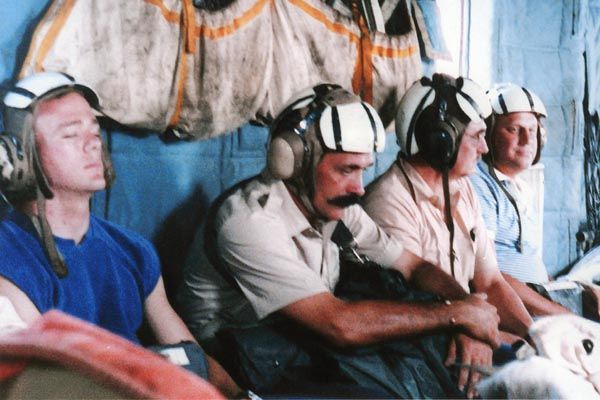September 30, 1984:  Emergency Response Team special agents aboard a Navy Sea Stallion helicopter en route to Larnaca, Cyprus.  The team had just spent ten days investigating the U.S. Embassy Beirut bombing in Lebanon. (Source: Private Collection)