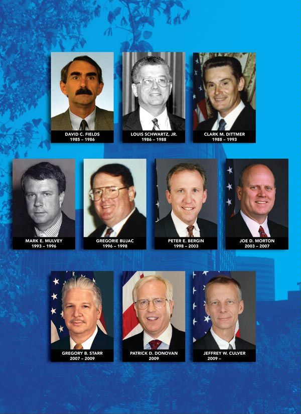 Directors of the Diplomatic Security Service 1985-2008:  Ten Directors have served the Diplomatic Security Service with distinction since its creation in 1985.  The Director serves concurrently as Principal Deputy Assistant Secretary of State for Diplomatic Security. (Source: U.S. Department of State)  