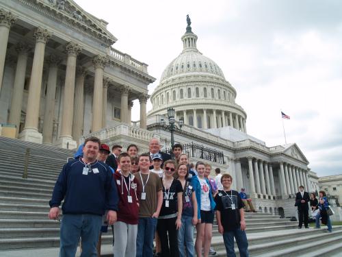 Represenative Long with students from Hickory Hills Middle School in Springfield, MO. 