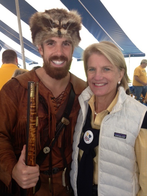 Capito With WV Mountaineer 