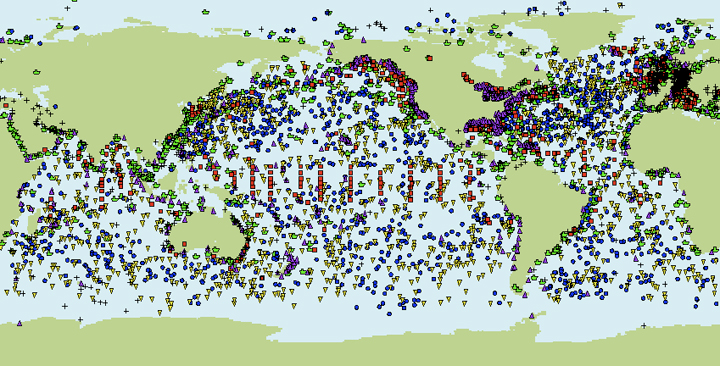 Global ocean observation assets