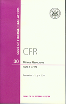 Title 30 CFR Parts 1 - 132