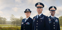 Army Officers Capt. JOhnson, Capt. Lee and LT. Jeudy