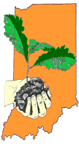 The Indiana Woodland Steward logo.