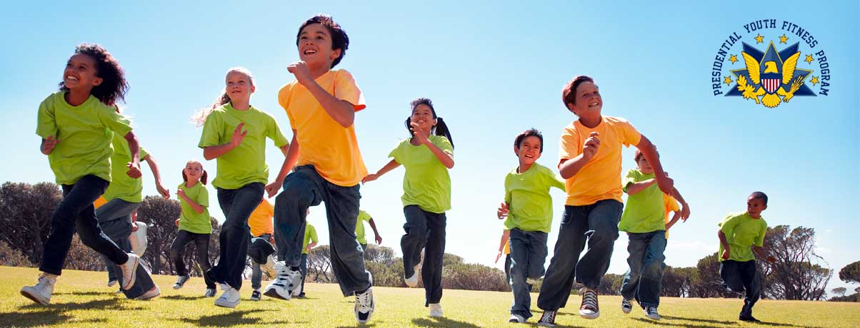 Kids running and playing