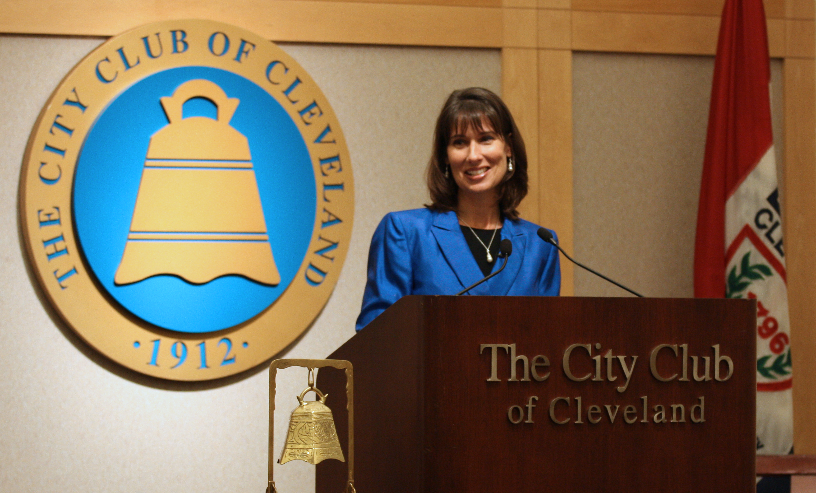  Chairman Deborah A.P. Hersman addresses The City Club of Cleveland highlighting the top three transportation safety challenges of the future: distracted driving, the nation's aging infrastructure and the increasing role of technology in our lives.  