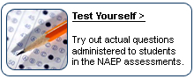 Test Yourself. Try out actual questions administered to students in the NAEP assessments.