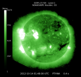 Latest GOES Solar X-ray Image, link to large image