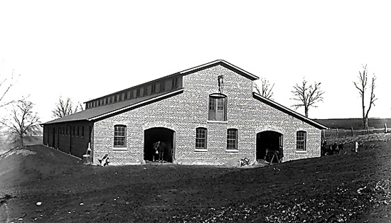 Building 391, the Home of the Information Proponent Office, was originally known as Stable #13.  Here, building 391 is pictured shortly after its completion in 1909.  Click the photo for more history on building 391.