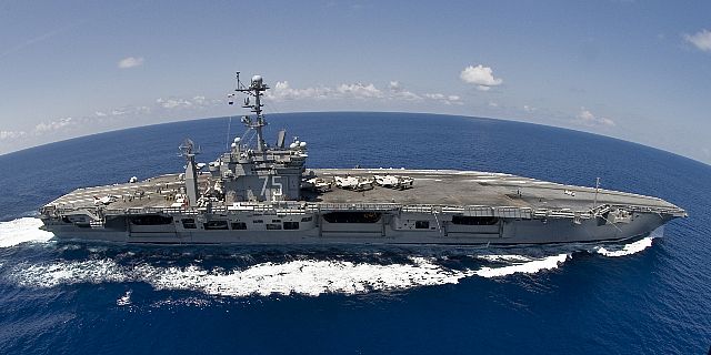 ATLANTIC OCEAN (Sept. 5, 2012) The aircraft carrier USS Harry S. Truman (CVN 75) conducts flight operations. Harry S. Truman is underway conducting carrier qualifications. 