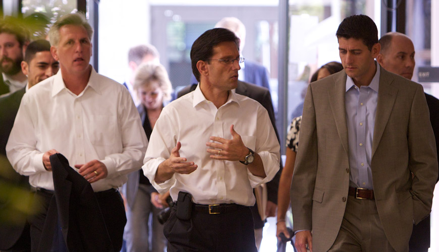 Eric Cantor, Kevin McCarthy and Paul Ryan Visit Facebook