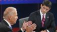 Vice President Joe Biden (l) and Republican vice presidential nominee Rep. Paul Ryan of Wisconsin participate in the vice presidential debate at Centre College, in Danville, Kentucky, Oct. 11, 2012.