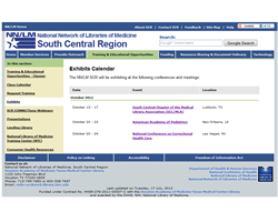 SCR exhibit schedule