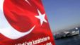 A ferry sail in the Bosporus transports people from Istanbul