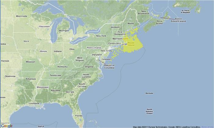 Haddock Location & Habitat Map