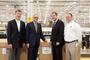 At First Solar's factory in Perrysburg, Ohio, Ex-Im Bank Chairman Fred P. Hochberg with: Jim Brown, business president of First Solar Utility Systems; Sherrod Brown (D-OH); and Mike Koralewski, Perrysburg plant manager and vice president of site operations. Photo courtesy of First Solar Inc. - September 2, 2011