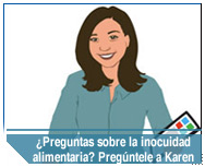 Use Pregúntele a Karen, la representante virtual del FSIS