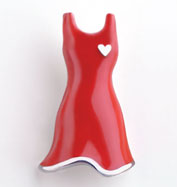 Red Dress Pin