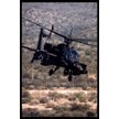 An Apache Helicopter over the Mojave Desert
