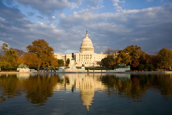 U.S. Capitol Building and Reflecting Pool