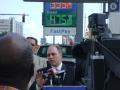 Congressman Scalise holds a news conference at a local Metairie gas station