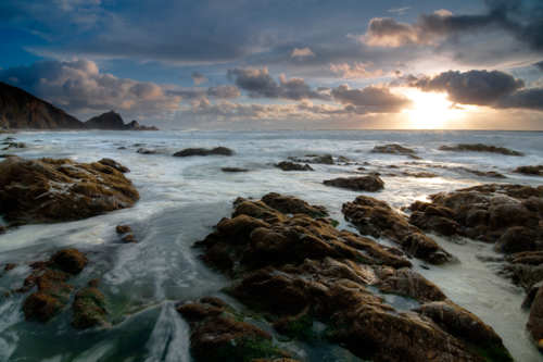 Image description: This photo from the U.S. Department of the Interior shows Point Reyes National Seashore in Northern California. From its thunderous ocean breakers crashing against rocky headlands and expansive sand beaches to its open grasslands, brushy hillsides, and forested ridges, Point Reyes National Seashore offers visitors over 1,500 species of plants and animals to discover. 
Photo by Nick Chill, National Park Service