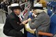 Navy Master Chief Susan A. Whitman, left,  meets Joan Hampton, a member of the WAVES. and one of the first women to join the Navy at Recruit Training Command, the Navy's only boot camp in Great Lakes, Ill., Oct. 05, 2012. The U.S. Navy has a 237-year heritage of defending freedom and projecting and protecting U.S. interests around the globe. Whitman is the command master chief of the aircraft carrier USS Abraham Lincoln. U.S. Navy photo by Lt. Liza Swart